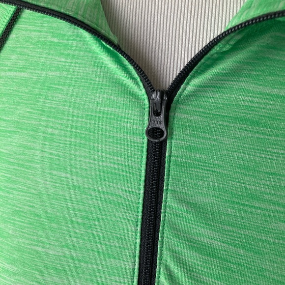 Zella lime green partial zip athletic pullover - Picture 2 of 8